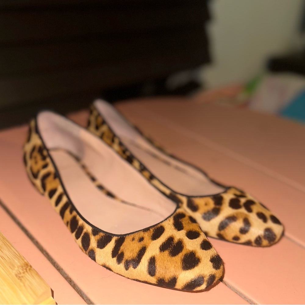 J. Crew Leopard Ballet Flats- Size 8.5